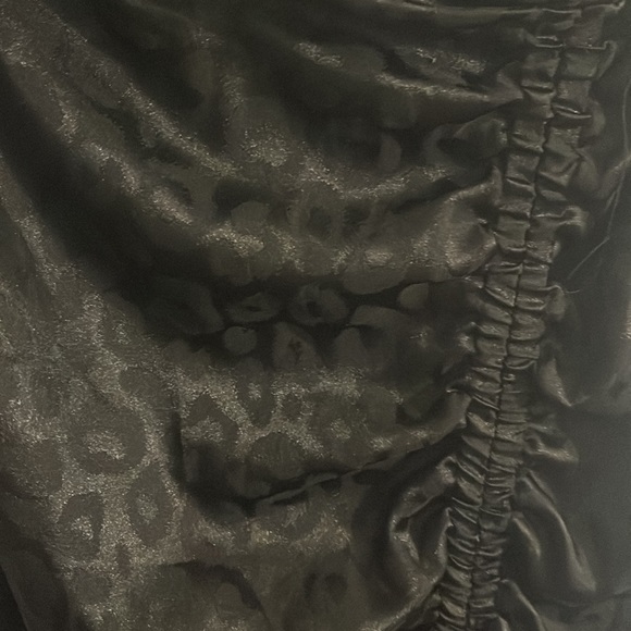 Satin Slitted Skirt - Picture 2 of 2